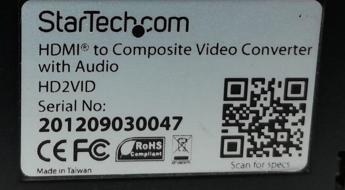 Startech HDMI to Composite Video Converter with Audio HD2VID - Image 6