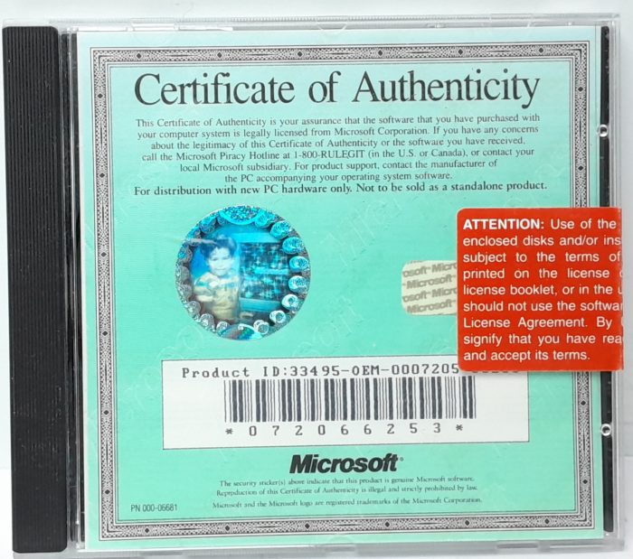 Microsoft Windows 95 Software 000-22982 - Image 2