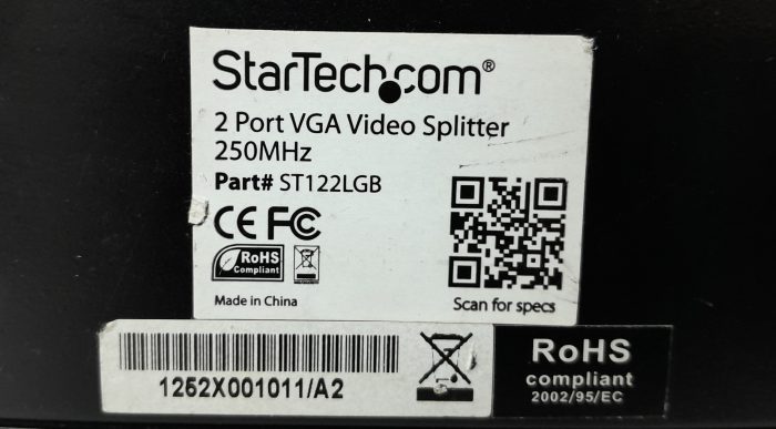 Startech .com 2 Ports VGA Video Splitter ST122LGB - Joblot x5 - Image 6