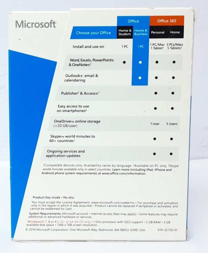 Microsoft Office Home and Business 2013 English Eurozone Medialess Product Key T5D-01574 - Image 4