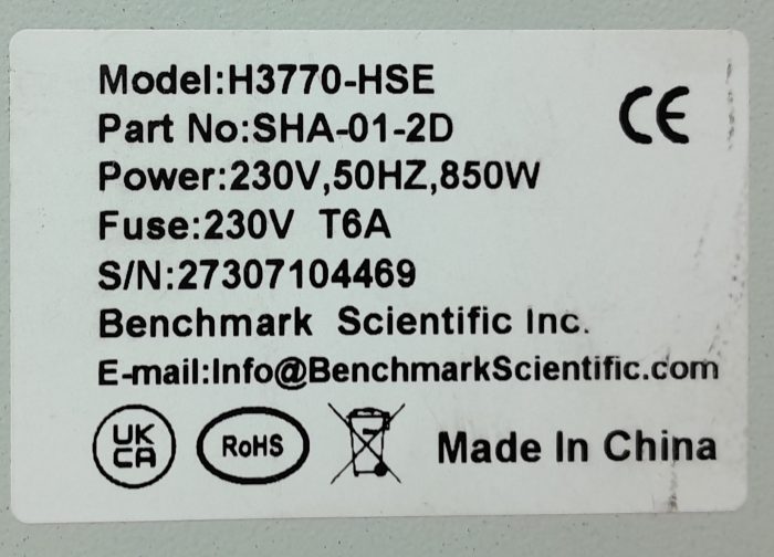 Benchmark Hotplate Stirrer H3770-HSE - Image 7