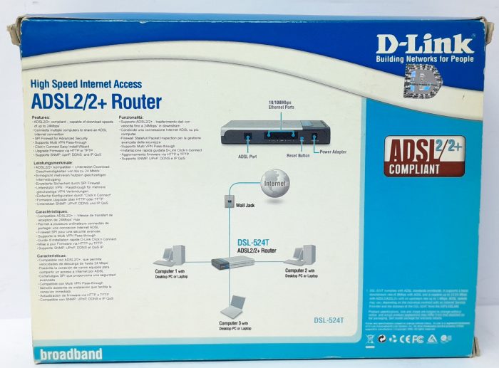 D-Link ADSL2/2+ Router DSL-524T - Image 7