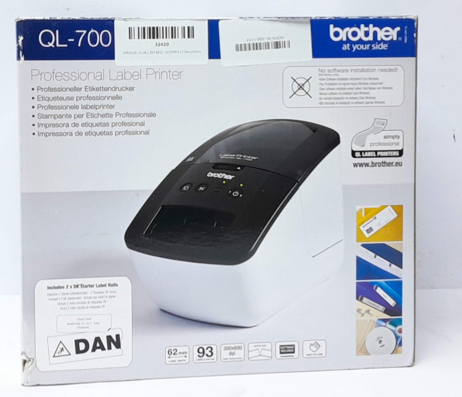20250915_221330 Brother Label Printer QL-700 - Image 1