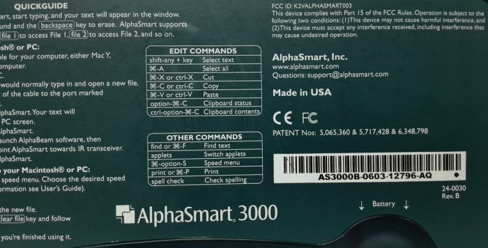 AlphaSmart Portable Word Processor 3000 - Image 7