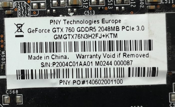 PNY Graphics Card GeForce GTX 760 - Image 6