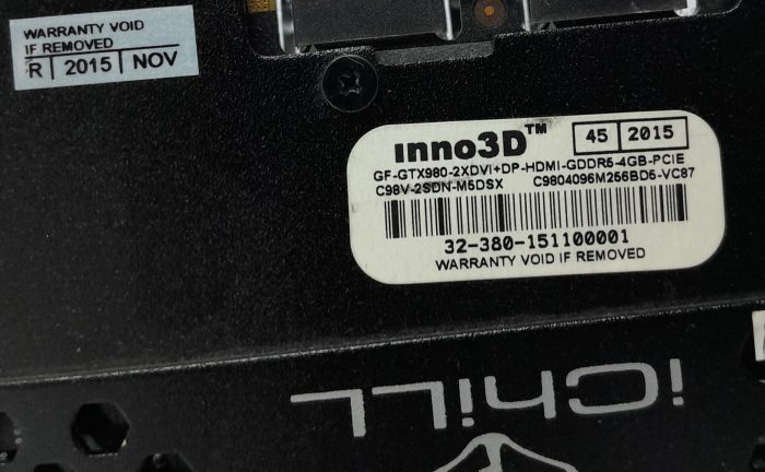 Inno3D Graphics Card Herculez iChiLL GF-GTX980 - Image 8