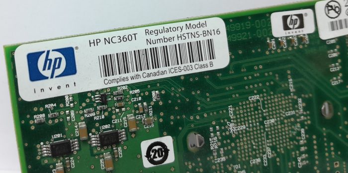 HP Network Card NC360T (HSTNS-BN16, 412651-001) - Image 3