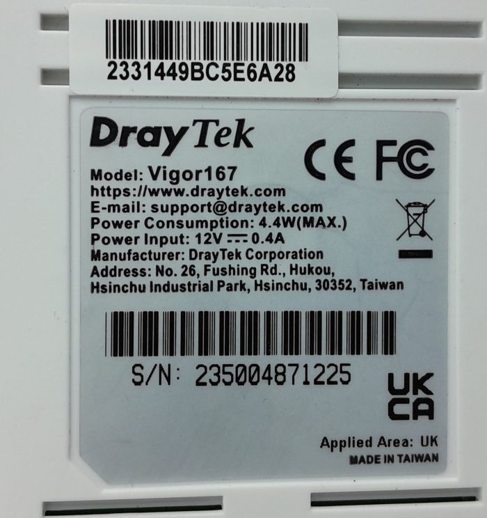 Draytek VDSL Modem Vigor167 - Image 3
