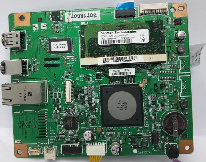 Canon I-Sensys LBP6670DN Main Controller Board FM0-0907 with Circuit Board FM0-1138 - Image 7