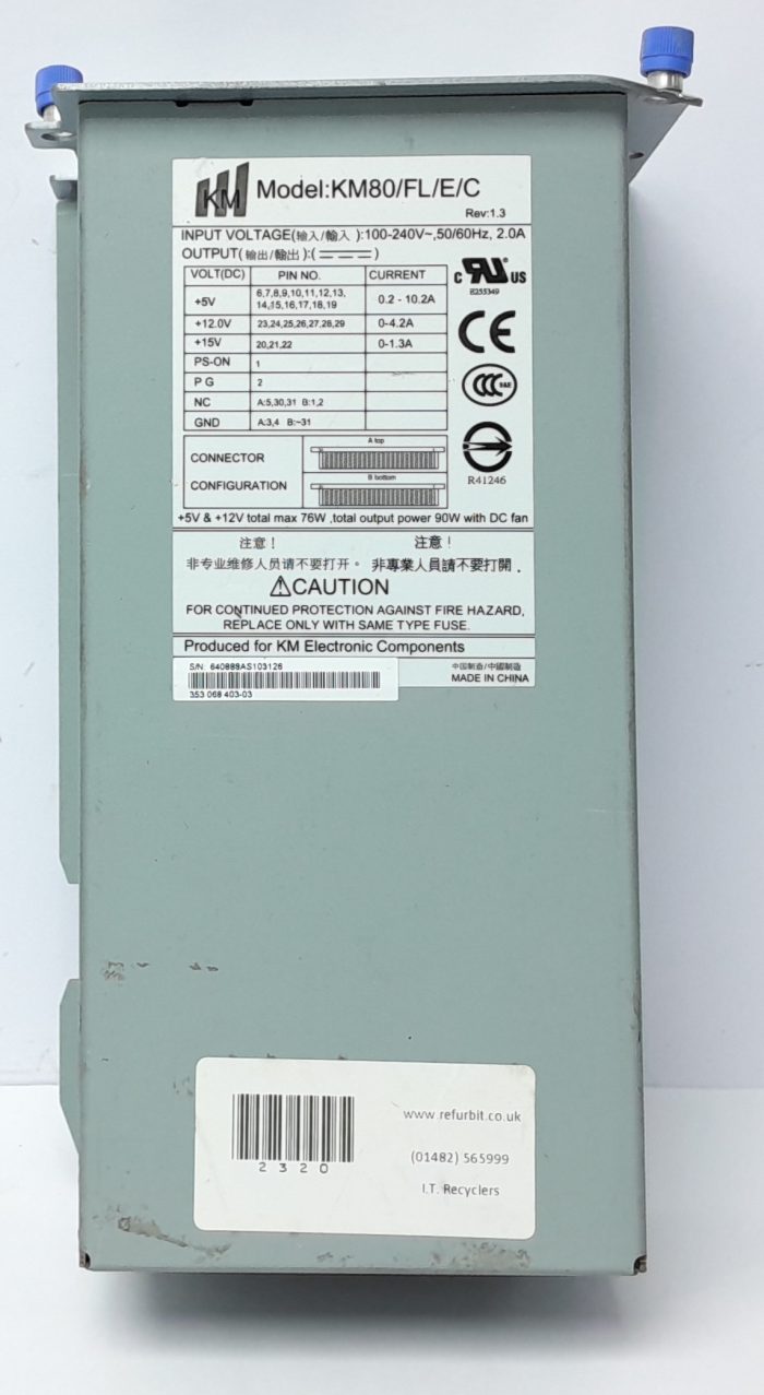 KM 90W Power Supply Unit (PSU) KM80/FL/E/C - Image 2