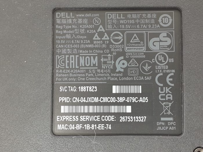 Dell Wd19s