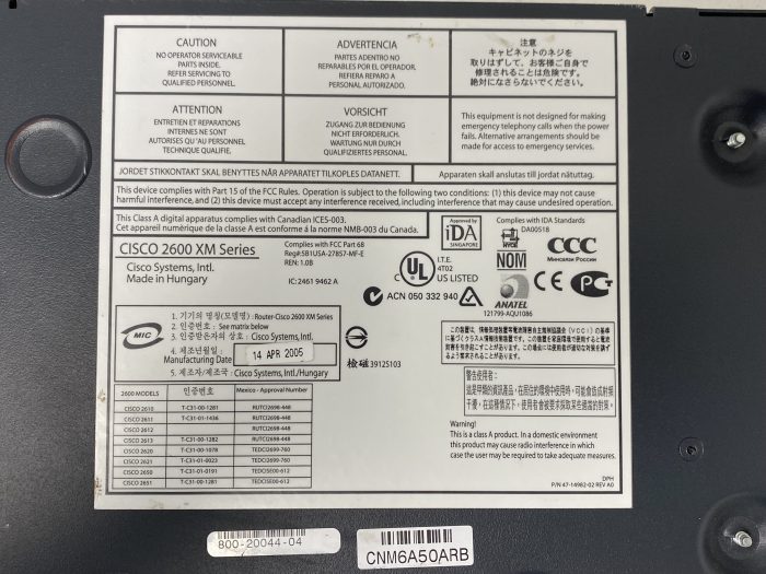 Cisco 2610 Xm