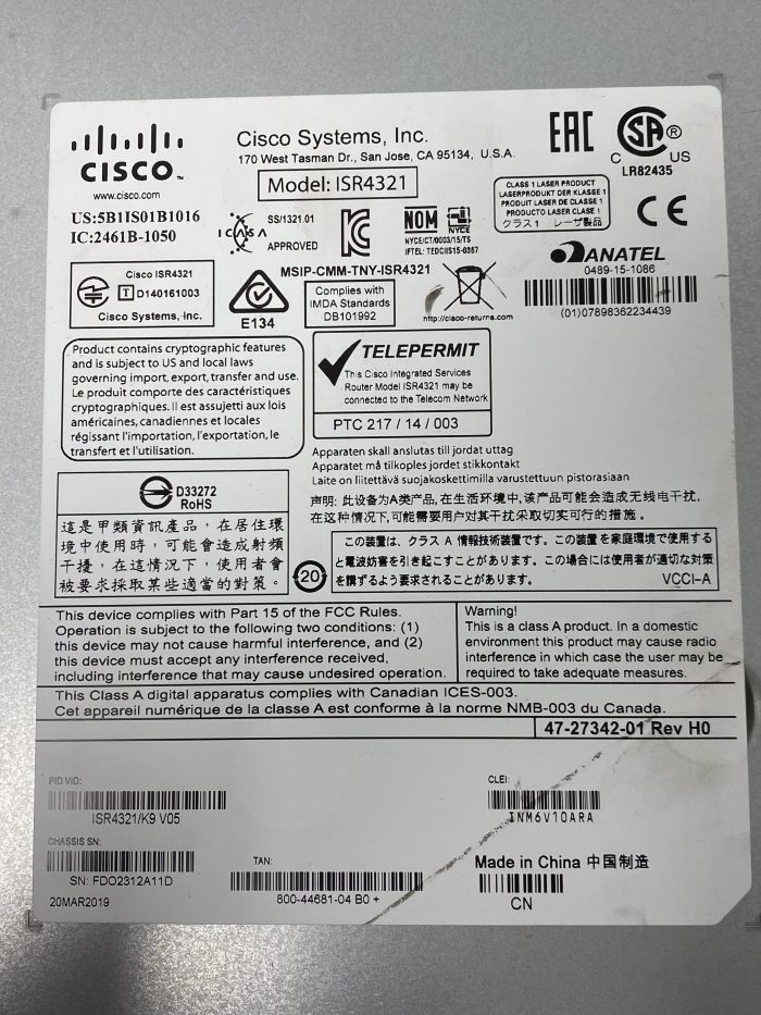 Cisco 4321