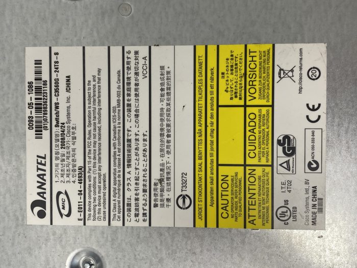 Cisco Catalyst 3560g-24ts-s