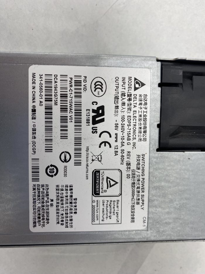 Delta Cisco Pwr-c1-715wac V01