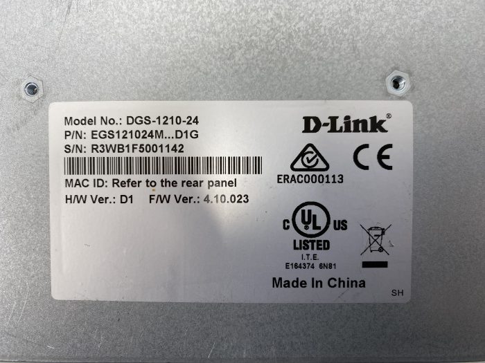 Dlink Dgs121024 Ver.:d1