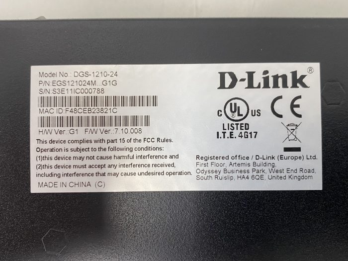 Dlink Dgs 1210 24