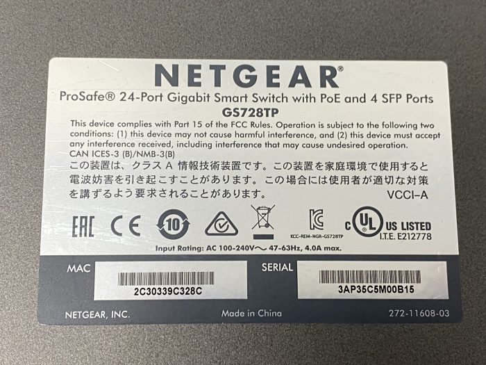Netgear Gs728tp