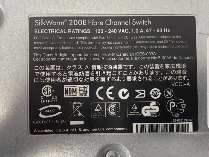 Silkworm 200e Fiber Channel