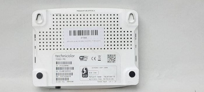 Technicolor Tg582n Pro