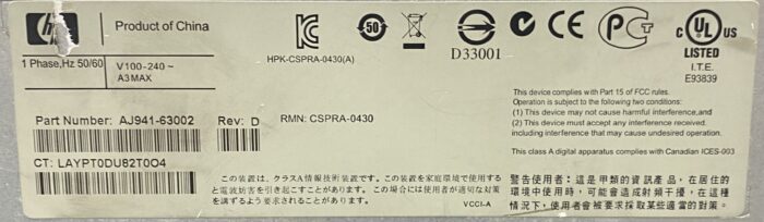HP D2700-aj941a