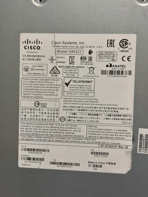 Cicso System Isr4321