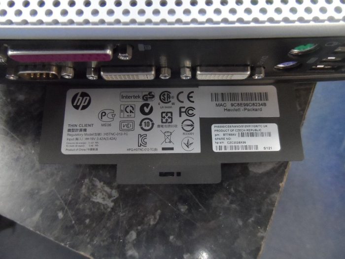 HP Compaq Thin Client Windows HSTNC-012L-TC BT788AV WORKING NO CHARGER - Image 6