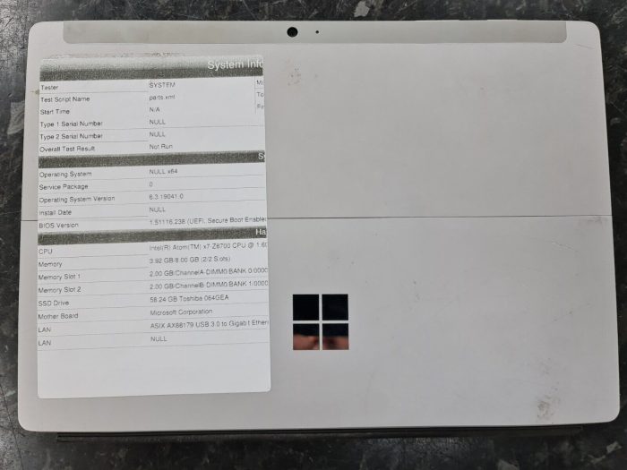 Microsoft Surface 3 Model 1645 AMD x7-Z8700 CPU 4GB RAM 64GB SSD Windows 11 - Image 5