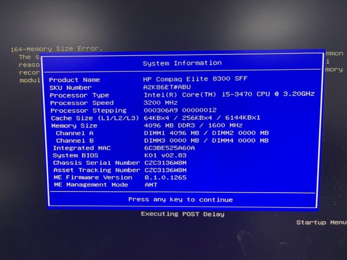 HP Compaq 8300 Elite SFF - Core i5-3470 3.2GHz - 4GB DDR3 - No Drive or Storage - Image 4
