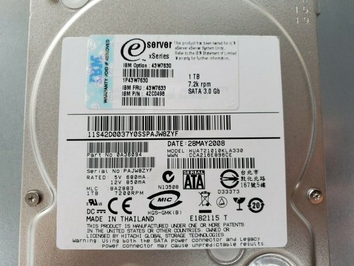 IBM 42D0549 1TB SAS Drive - Image 2