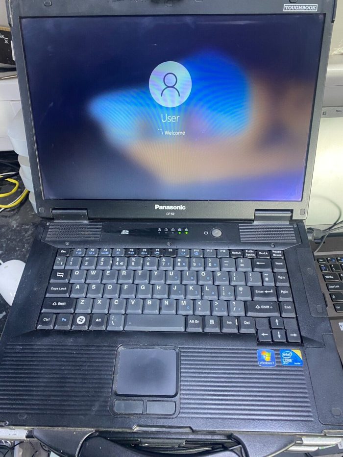 Panasonic Toughbook CF-52 4GB RAM new 240GB SSD WIN 10 64 Bit pro  DVD Rugged - Image 2
