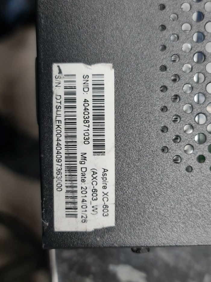 Acer Aspire XC-603 Desktop Celeron 4GB RAM 500GB HDD - Image 10