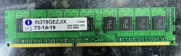 Integral 8GB PC RAM Module ECC DDR3 1333MHz in3t8gezjix NEW - Image 2