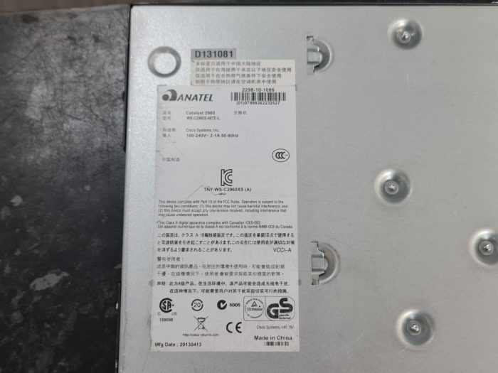 Cisco WS-C2960S-48TD-L Catalyst 2960-S 48-port 10G SFP+ - Image 9