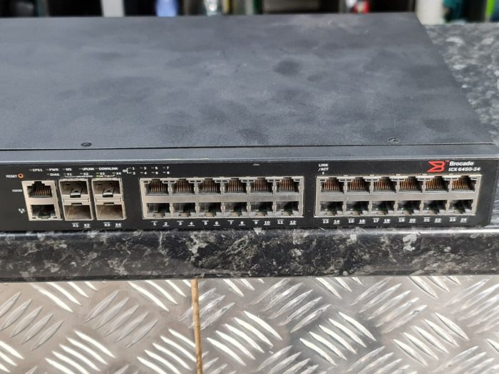 Brocade ICX6450-24 Gigabit Ethernet 4X10 GbE SFP+ Switch - Image 3