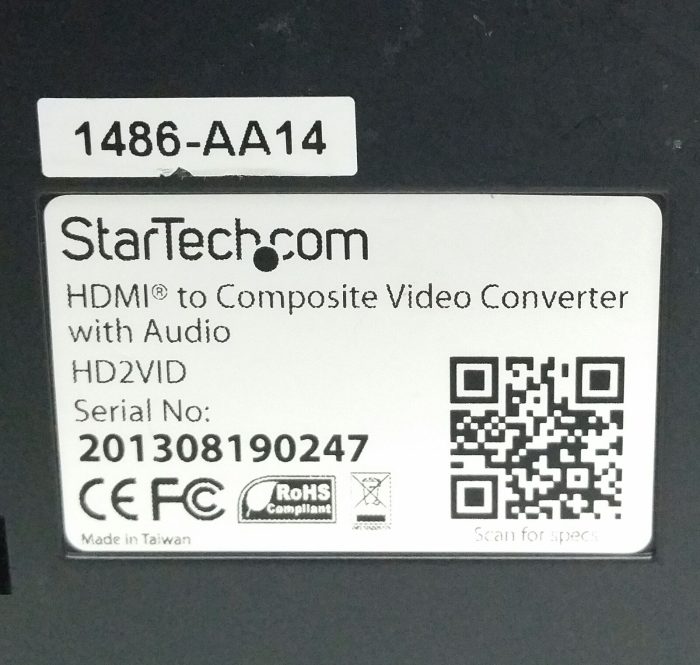 Startech.com HD2VID HDMI To Composite Video Converter With Audio - Image 4