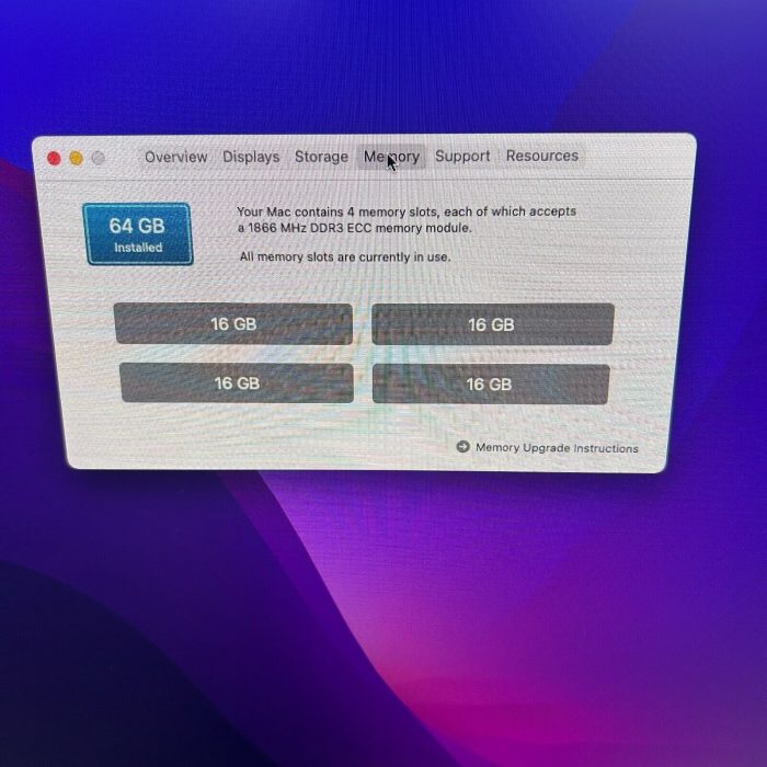 Apple Mac Pro 2013 6 Core Xeon E5 3.5GHz 1TB SSD 16GB RAM 2 x D700 6GB - Image 5