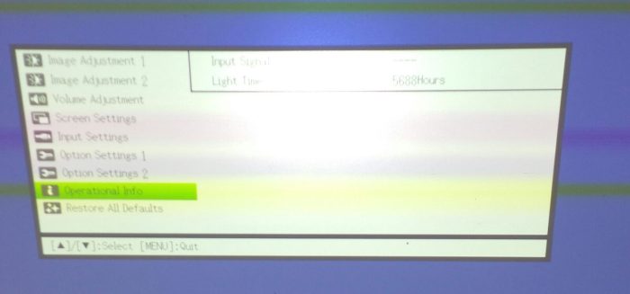 Casio XJ-M130 Data Projector with 5688 Lamp Hours Used - Image 3