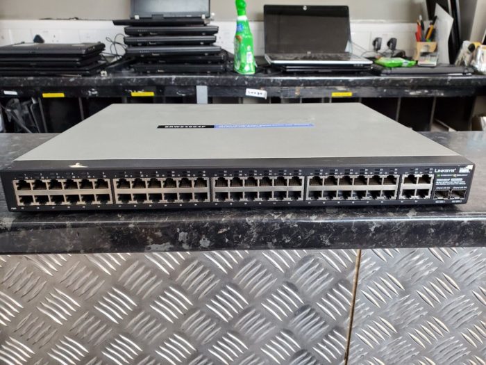 Cisco Linksys SRW248G4P 48 Port POE Ethernet Switch - Image 2