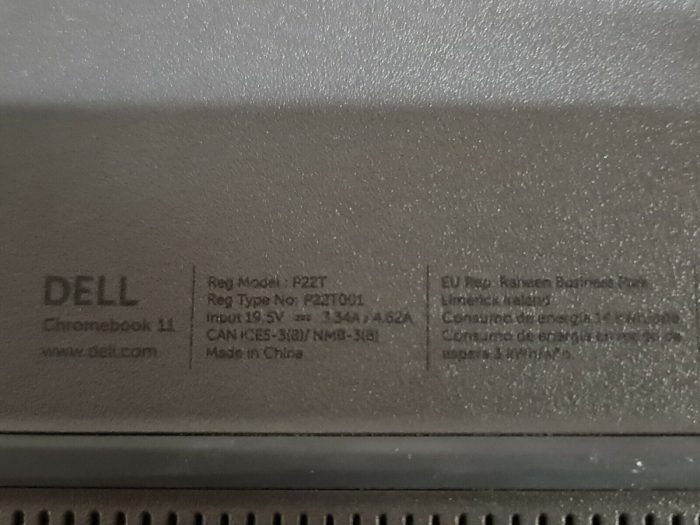 Dell Chromebook 3120 P22T 4GB Ram 16Gb SSD 11.6" Touch Screen - Image 8
