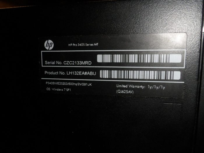 HP PRO 3405 DESKTOP AMD E2-3200 4GB DDR 3 RAM 500GB HD WINDOWS 10 - Image 9