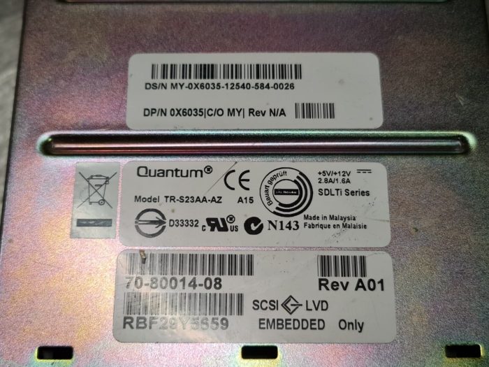 Quantum LTO-3 TR-S23AA-AZ SCSI LVD - Image 5